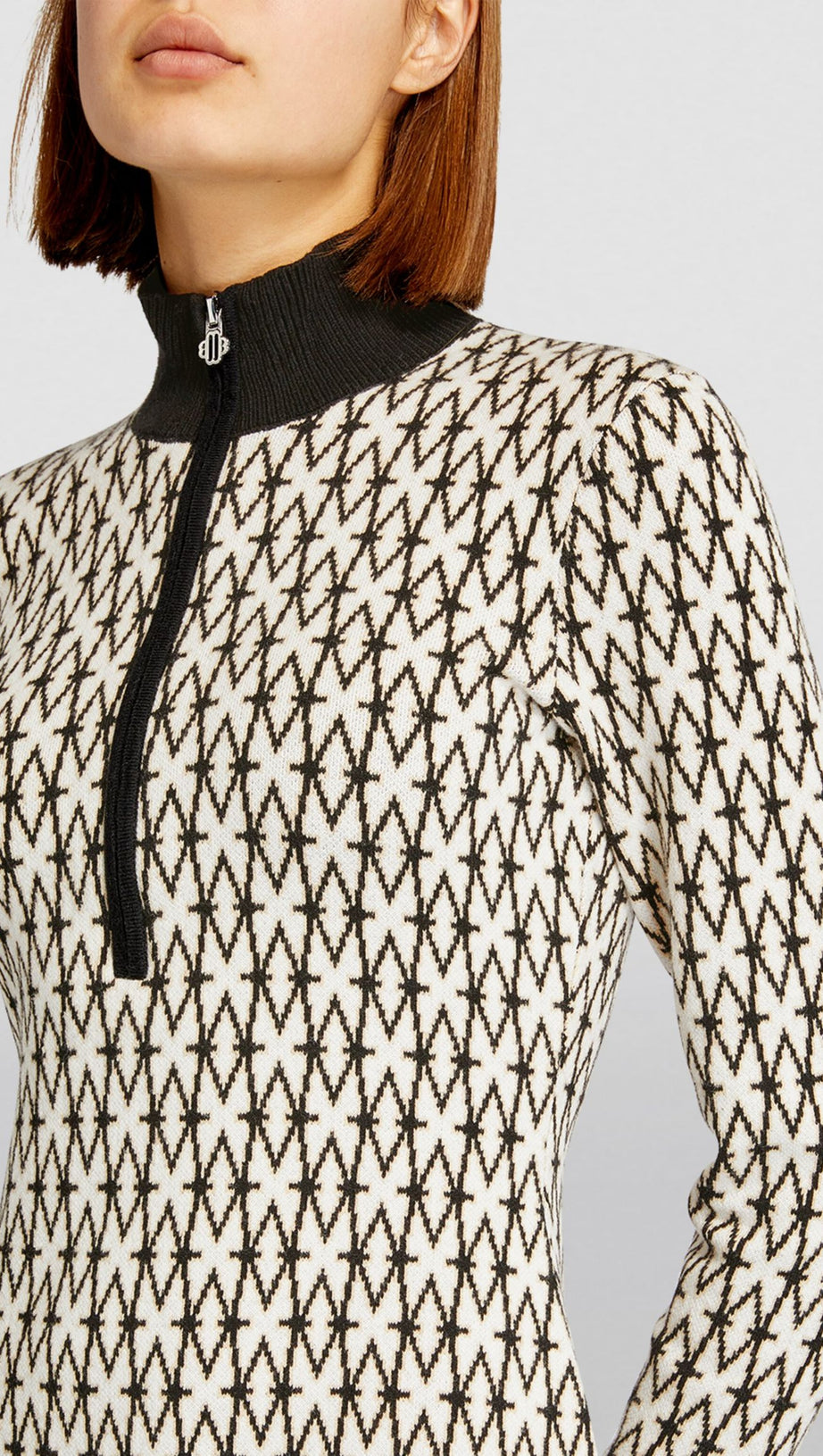 ROYAL ZIP UP SWEATER DREESS