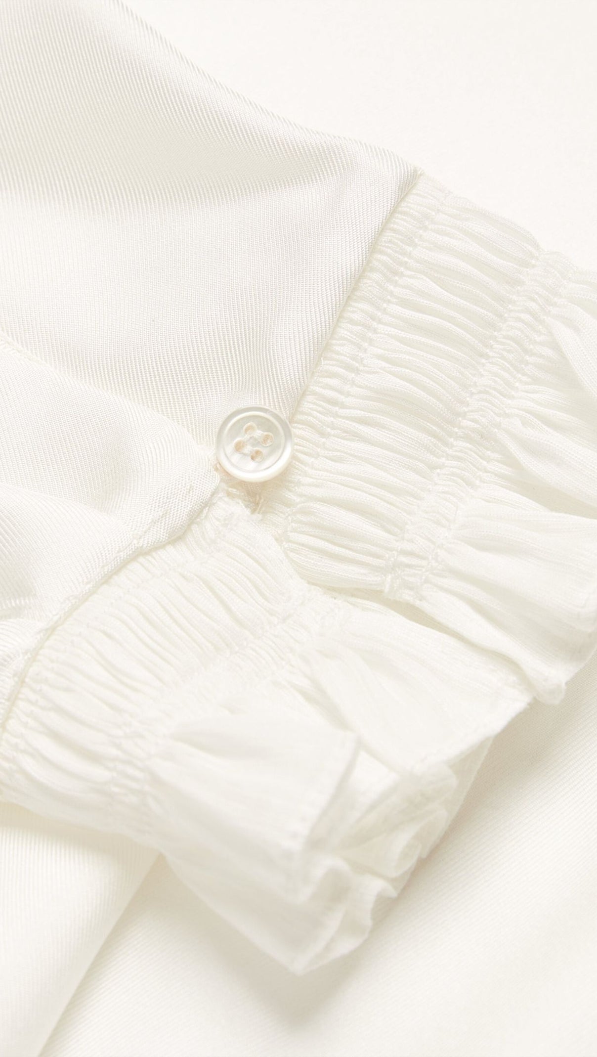 AIIZIE RUFFLED TRIM SILK SHIRT - product image