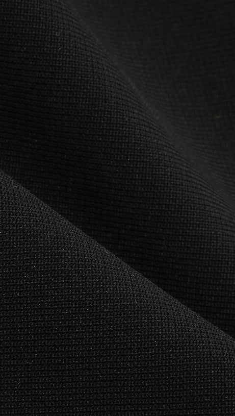 RHINESTONE METAL CHAIN TASSEL BANDAGE DRESS