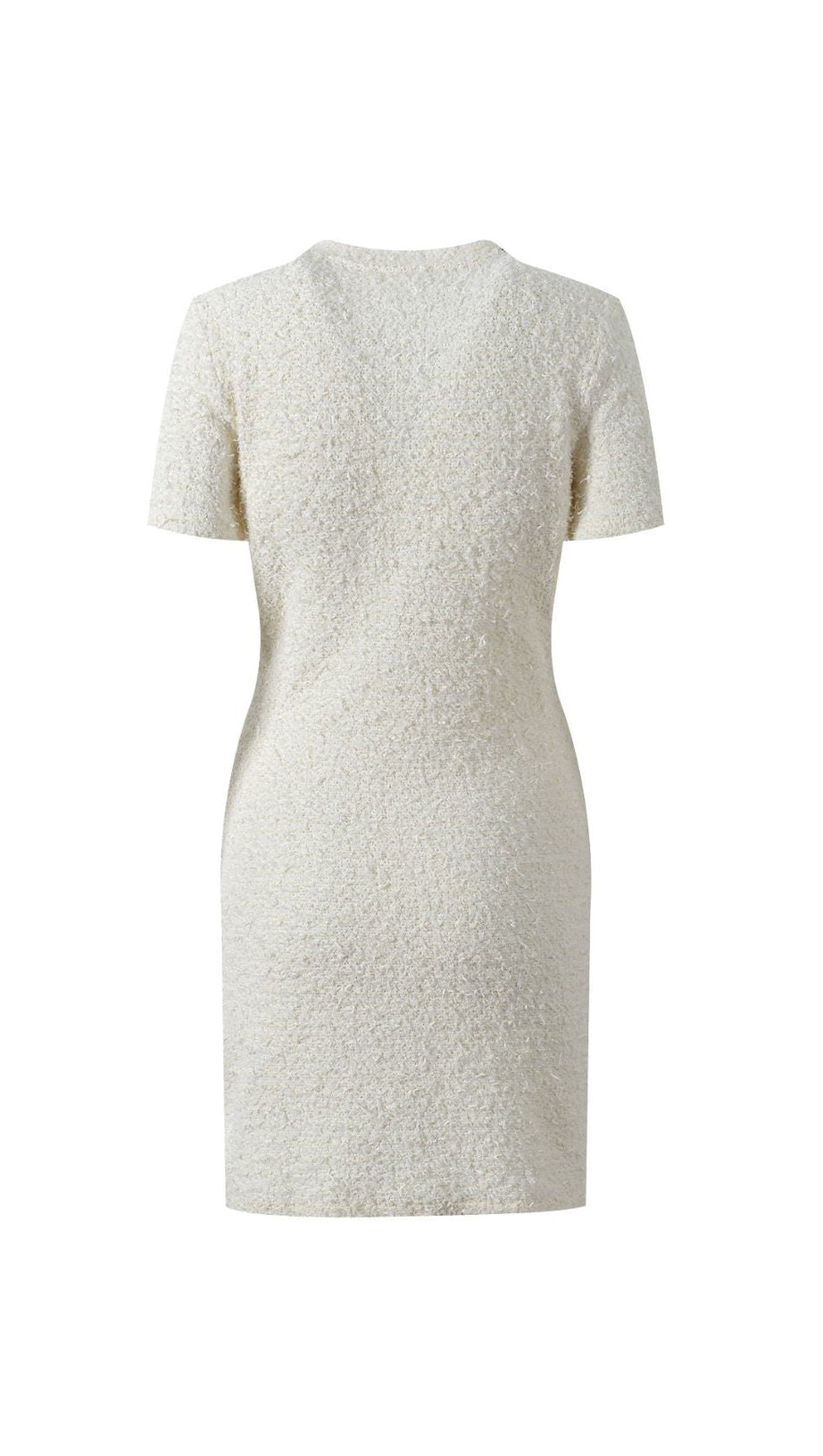 GLAMOROUS BLACK EMBELLISHED TWEED MINI DRESS | CRYSTAL COLLAR PARTY & COCKTAIL DRESS