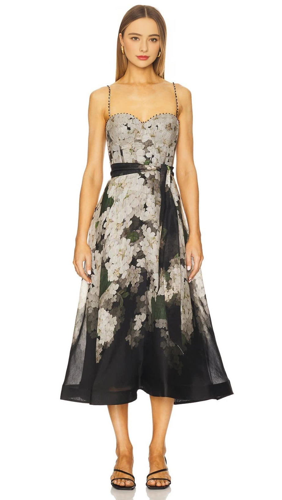 Picknickkleid aus Leinenmischung