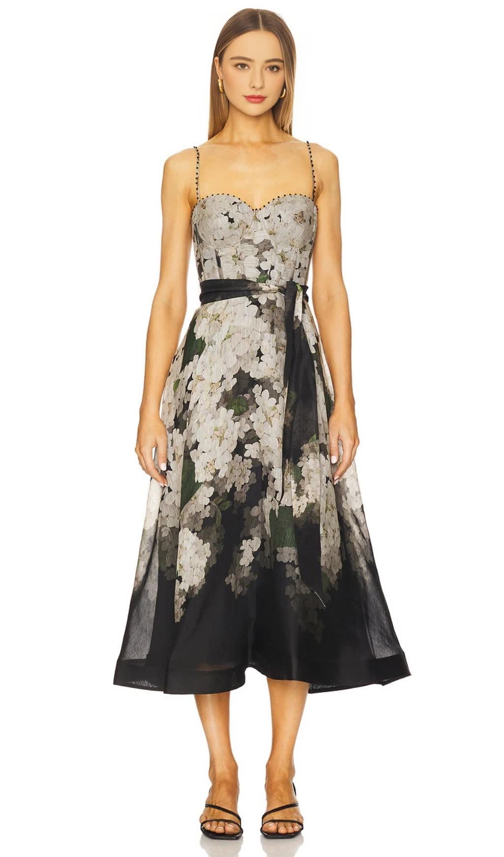 Picknickkleid aus Leinenmischung