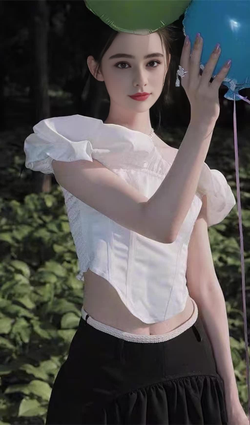 WHITE RUFFLED OFF - THE - SHOULDER SHORT TOP