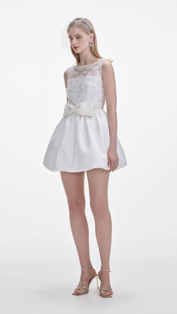 AIIZIE WHITE TULLE MINI DRESS - product image