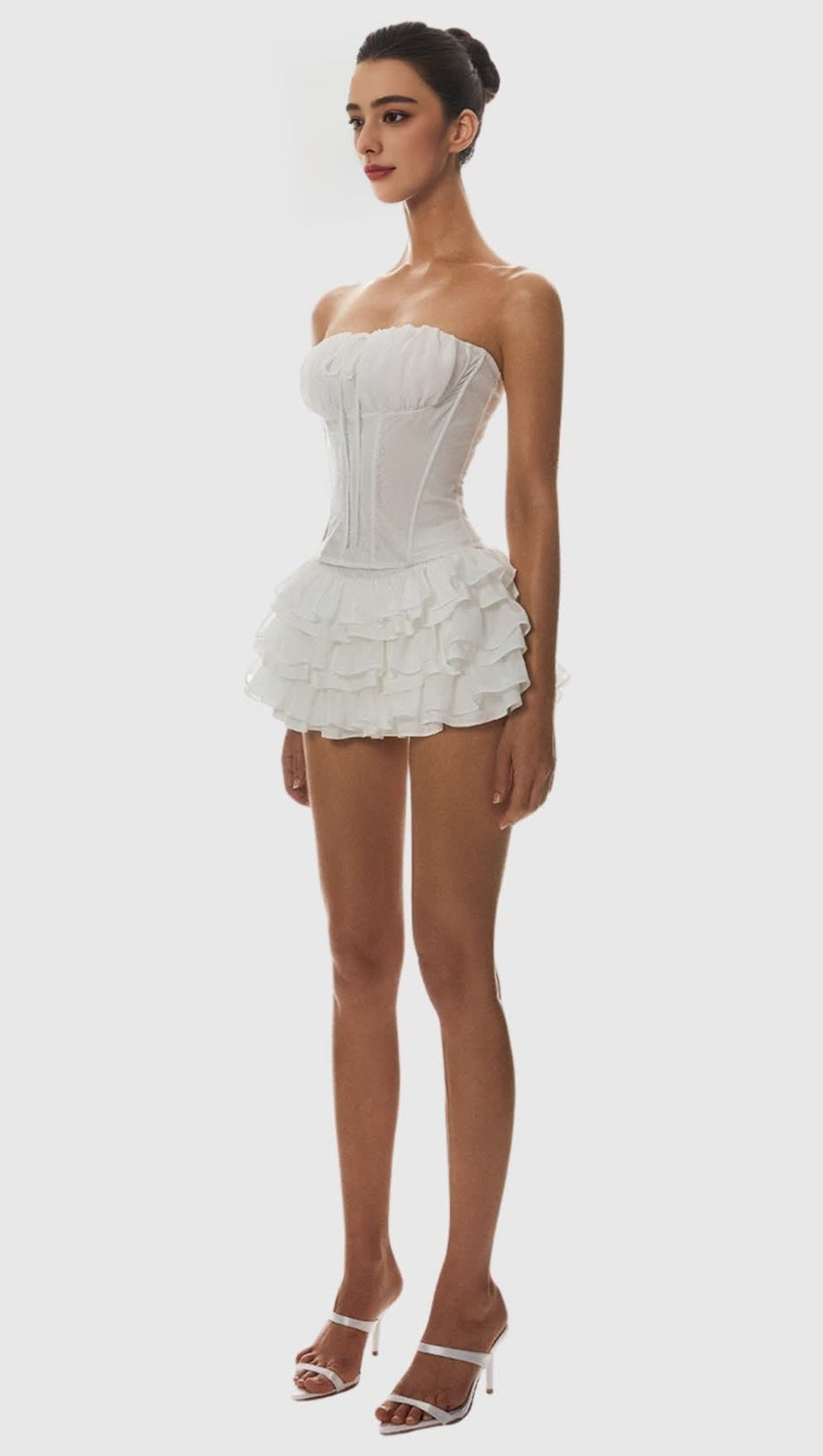 PANUE RUCHED STRAPLESS CORSET