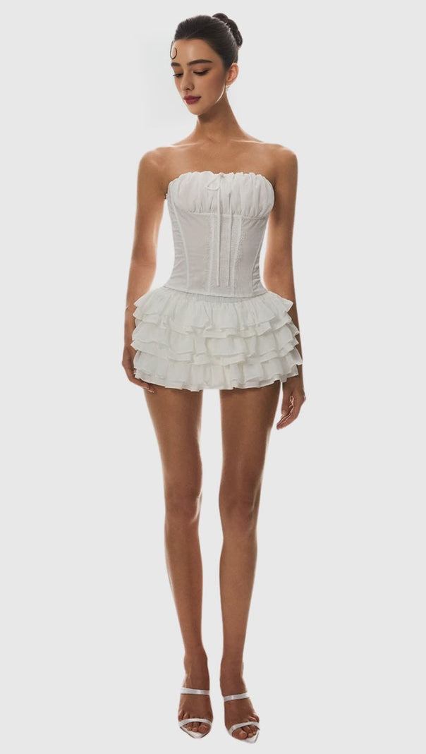 AIIZIE PANUE RUCHED STRAPLESS CORSET - product image