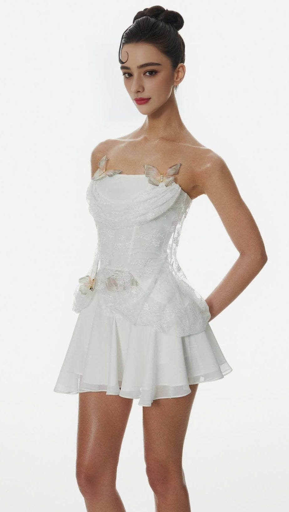 DENEQA BUTTERFLY LACE CORSET