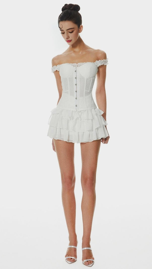 AIIZIE THARA LACE OFF SHOULDER CORSET - product image