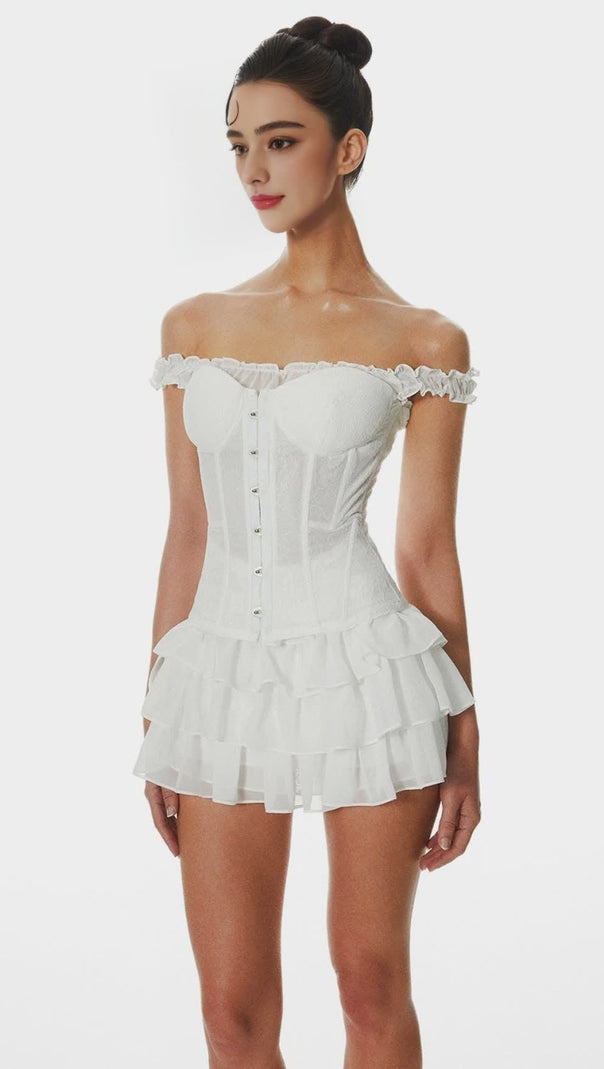 AIIZIE THARA LACE OFF SHOULDER CORSET - product image
