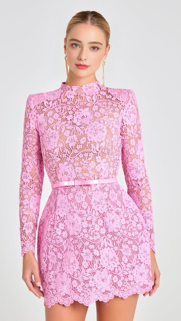 AIIZIE SOPHIE PINK MINI DRESS - product image
