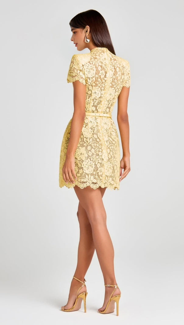 AIIZIE MILLY YELLOW MINI DRESS - product image