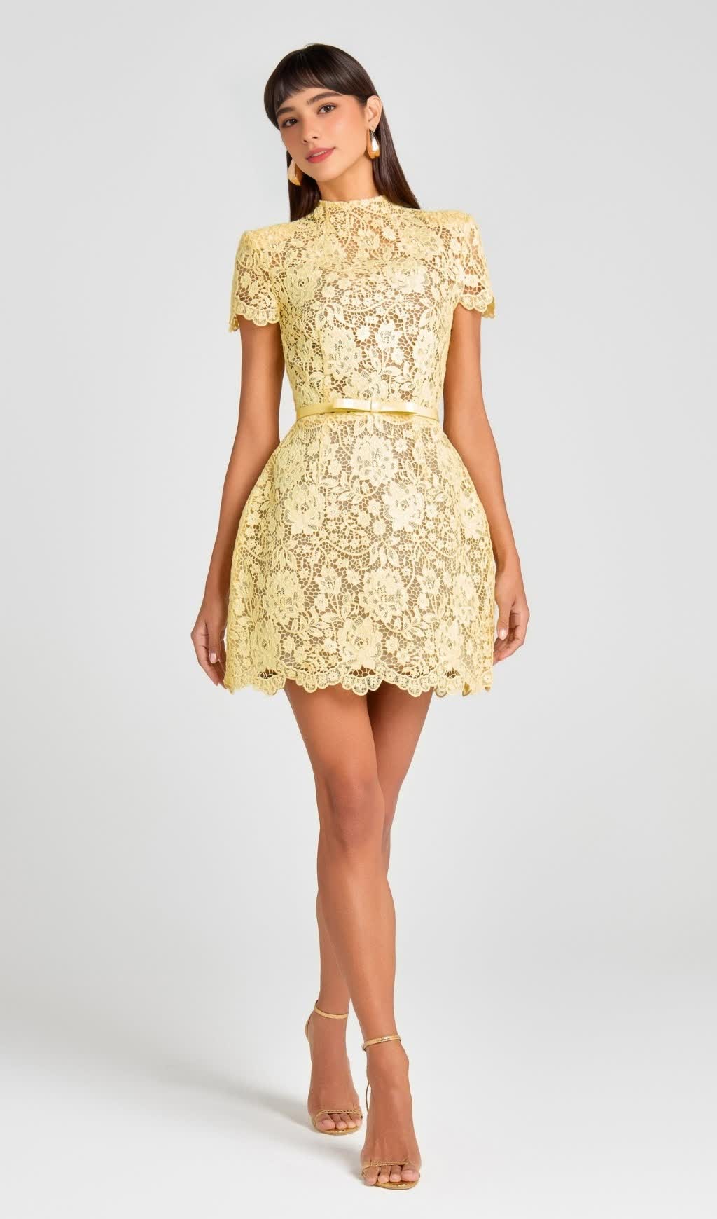Milly Yellow Mini Dress
