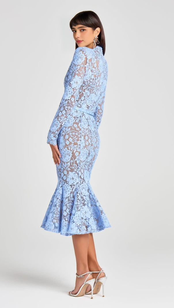 AIIZIE JULIETTE BLUE MIDI DRESS - product image