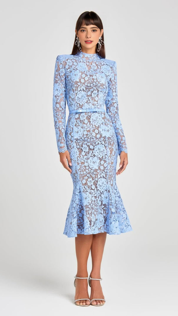 AIIZIE JULIETTE BLUE MIDI DRESS - product image
