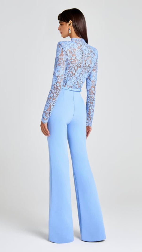 AIIZIE FALL - READY MADDIE BLUE LACE JUMPSUIT - product image