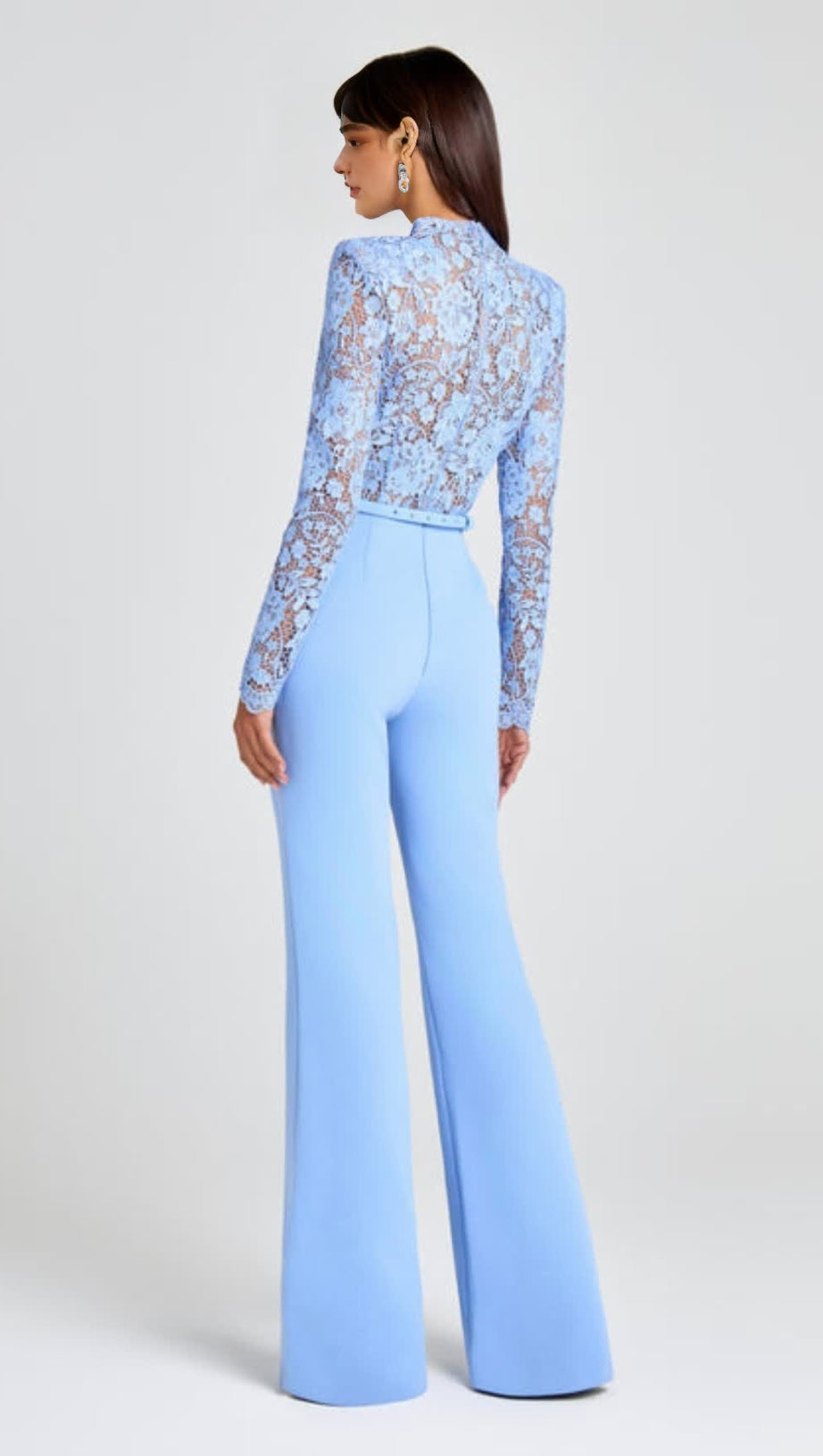 Herbst - Ready Maddie Blue Lace Jumpsuit 
