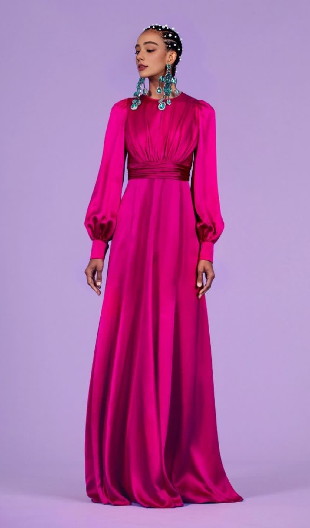 ROSE RED SATIN MAXI DRESS: SLIM - FIT, LUXURY EVENING GOWN FOR GRACE