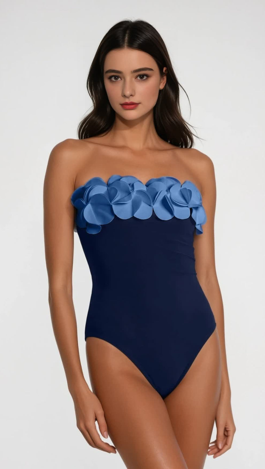 Marguerite Blumen Bodycon Badeanzug