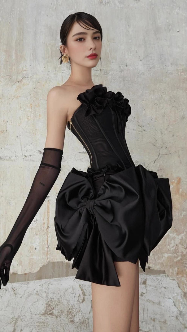 AIIZIE PATRICIA FLOWER BOW CORSET SKIRT SET - product image