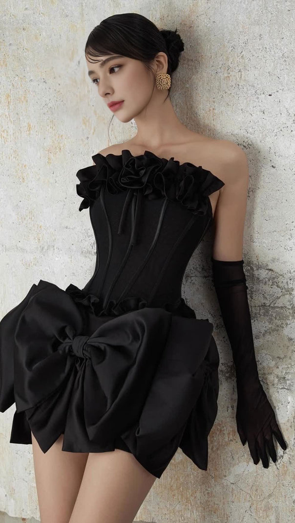 AIIZIE PATRICIA FLOWER BOW CORSET SKIRT SET - product image