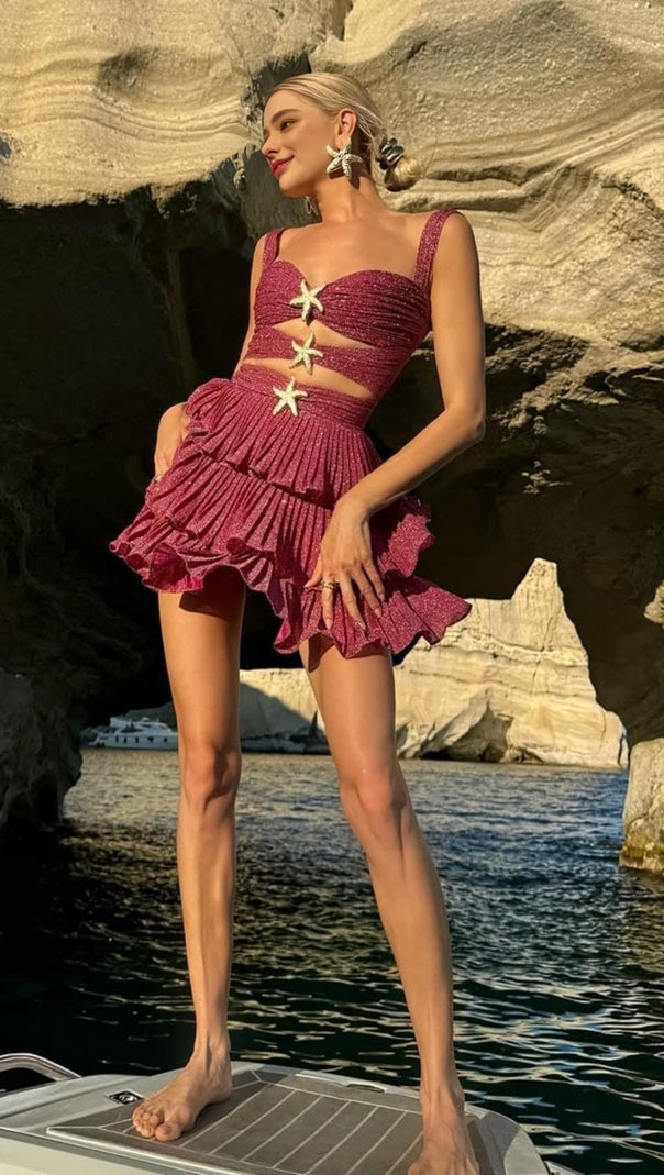 AIIZIE STARFISH CUT OUT MINI DRESS - product image