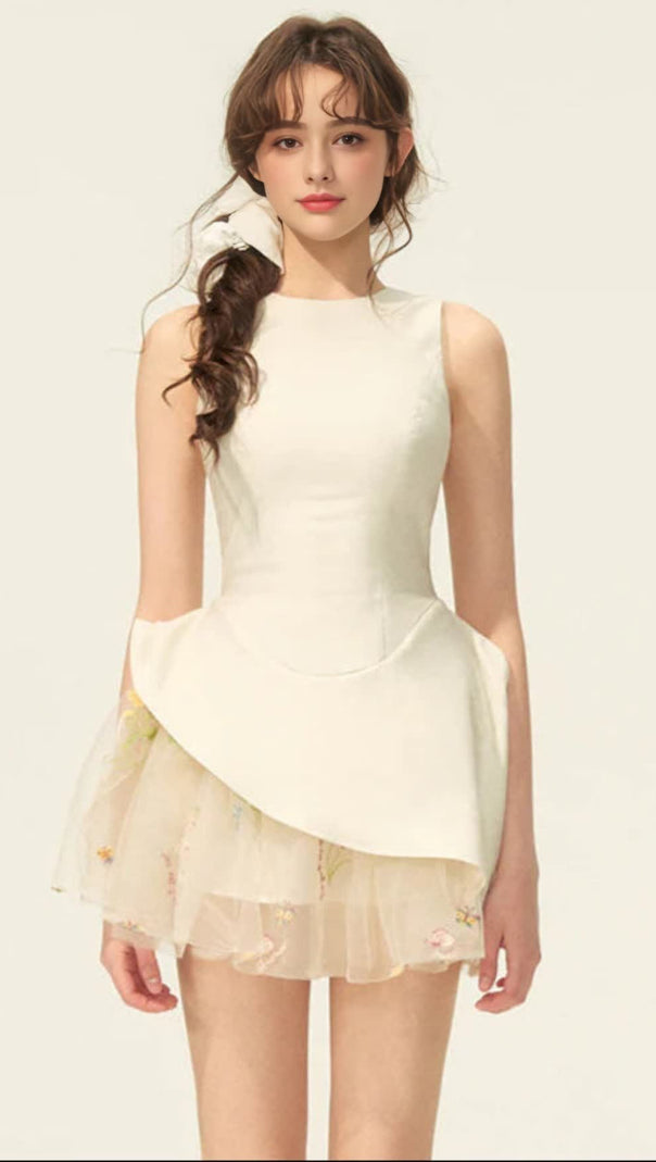 AIIZIE LIECHTI FLORAL LAYER MINI DRESS - product image