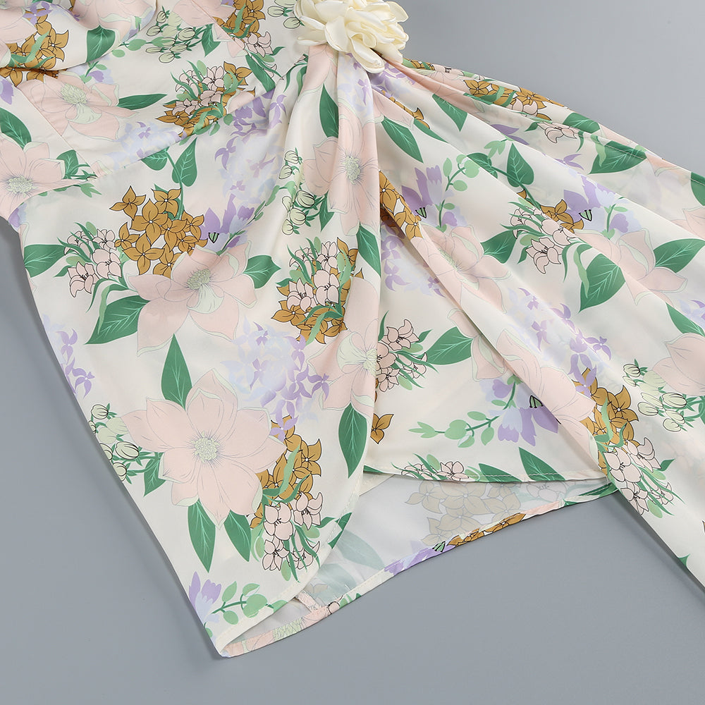 AIIZIE BELLADONNA FLORAL PRINT MINI DRESS - product image