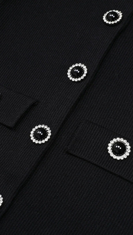 The June Knit Midi Dress: Elegant Ribbed Style with Embellished Belt