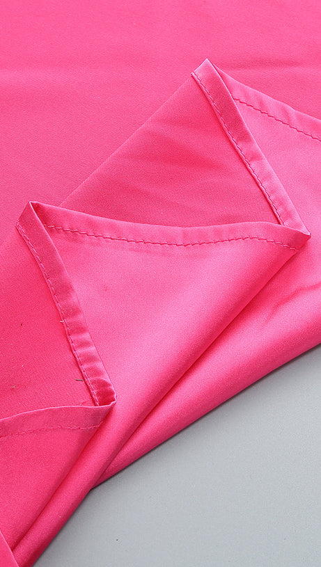 GISELLE RUCHED DRAPED BODYCON MAXI DRESS IN HOT PINK