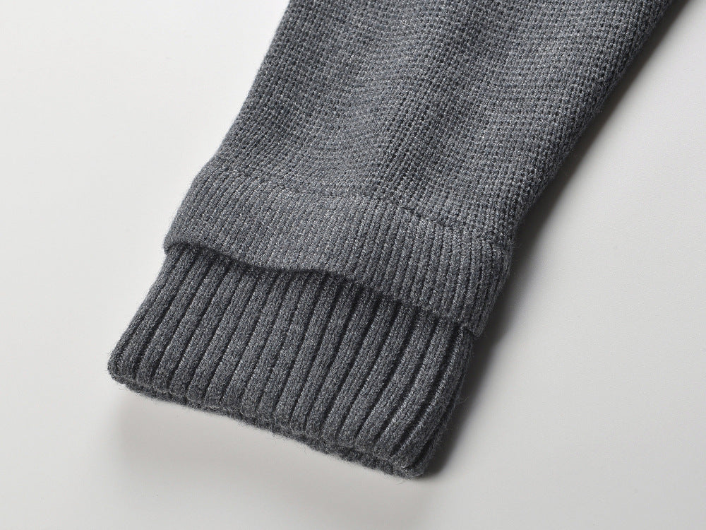 Women's Chic Fine Knit Button-Front Cardigan with Piped Pockets