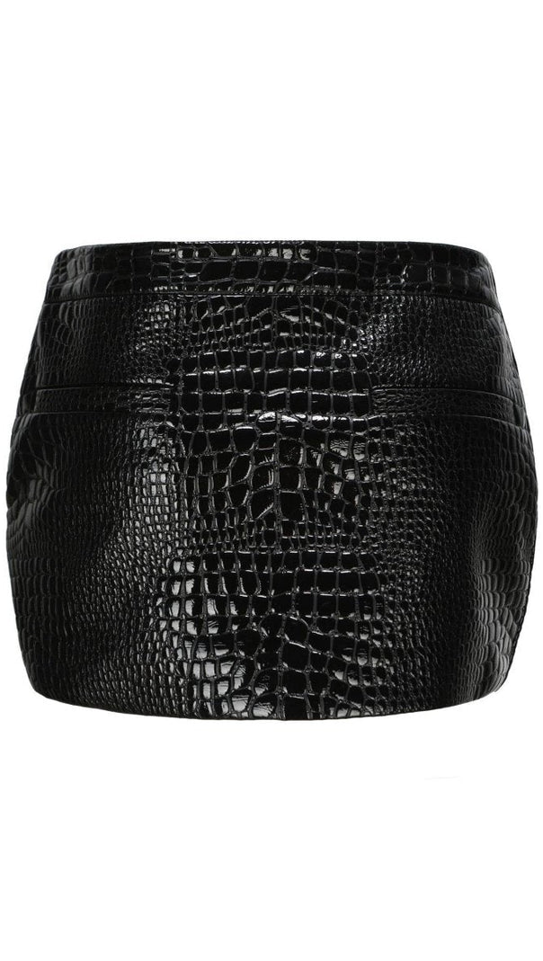 AIIZIE HEDDA LEATHER MINI SKIRT - product image