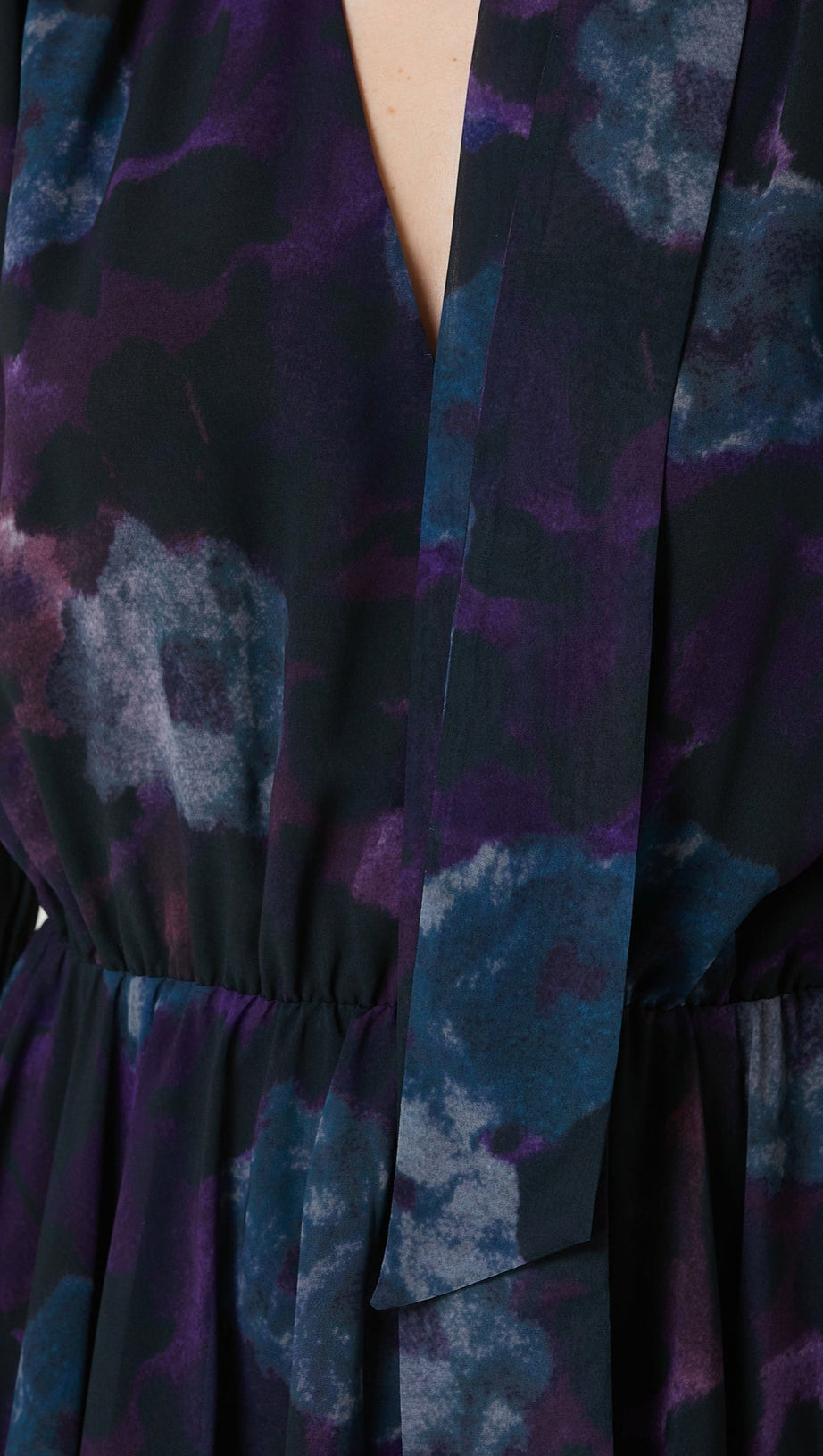 PURPLE FLORAL COCKTAIL MINI DRESS