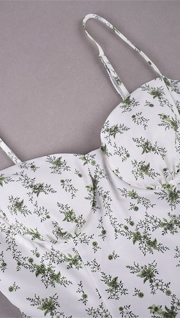 CHRISTIANA GARDEN PRINTED MINI DRESS