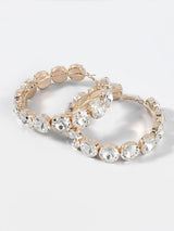 Terra Diamante Hoop Earrings