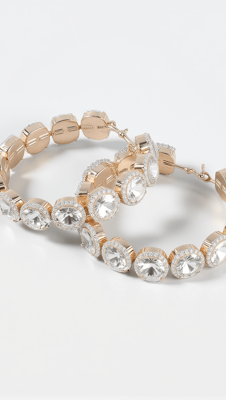 TERRA DIAMANTE HOOP EARRINGS