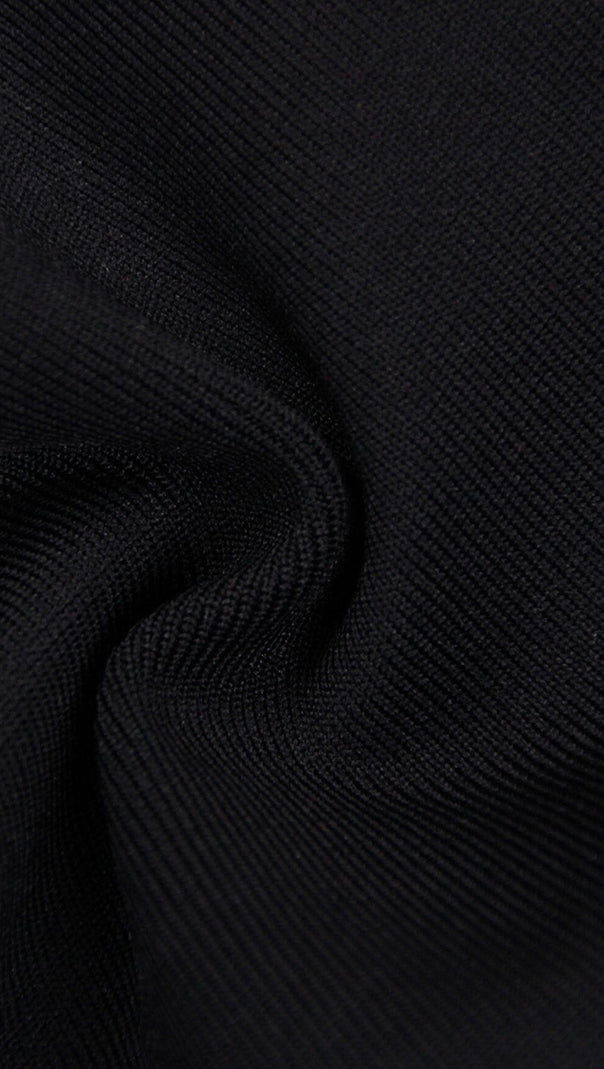 AIIZIE LONG SLEEVE TIGHT BACKLESS DRESS IN BLACK - product image