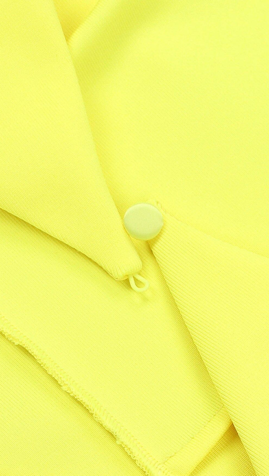 LONG SLEEVE TIGHT BACKLESS DRESS IN YELLOW