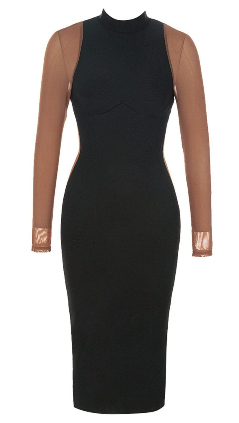 SEXY TIGHT BANDAGE DRESS IN BLACK