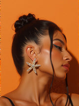 Shepherd Starfish Earrings In Beige