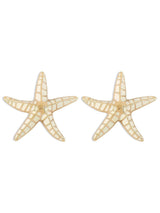 Shepherd Starfish Earrings In Beige