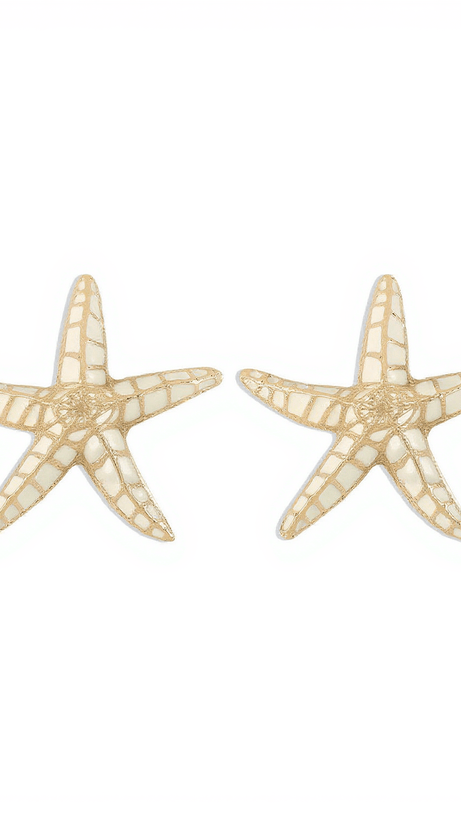 SHEPHERD STARFISH EARRINGS IN BEIGE