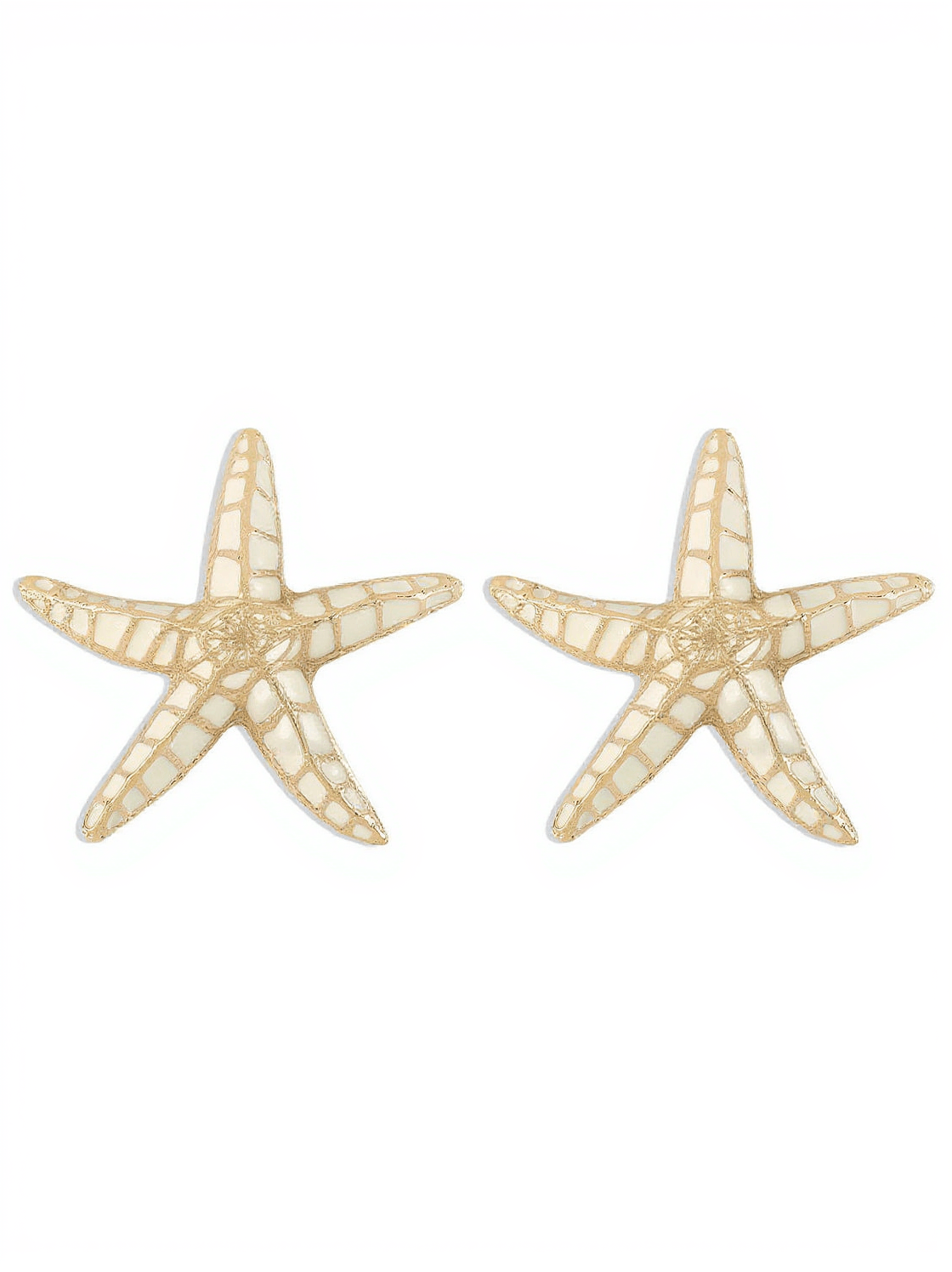 SHEPHERD STARFISH EARRINGS IN BEIGE