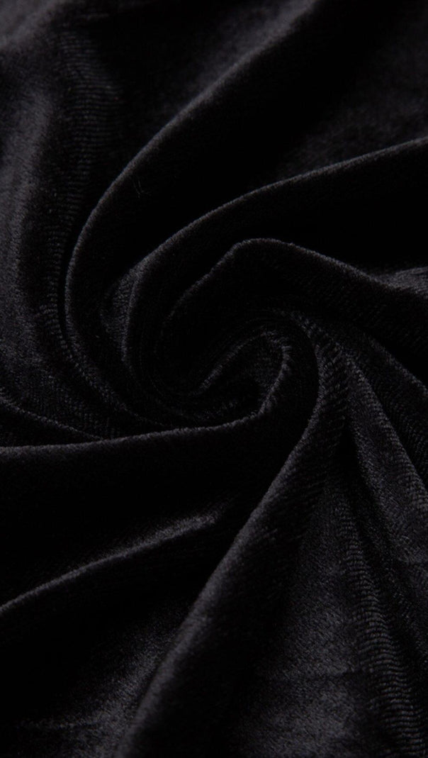 AIIZIE OFF SHOULDER PLEATED DRESS IN BLACK - product image