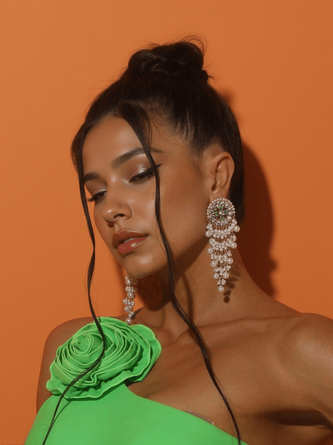 BRIONI PEARL FRINGE EARRINGS