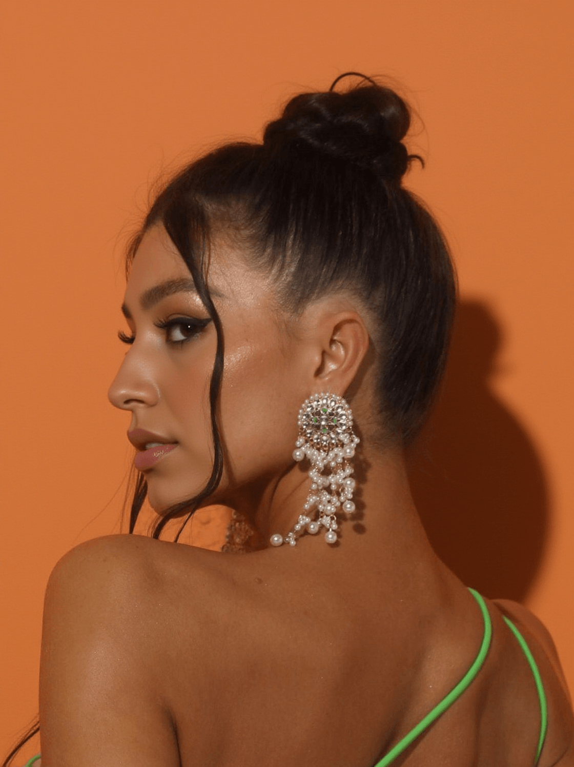 BRIONI PEARL FRINGE EARRINGS