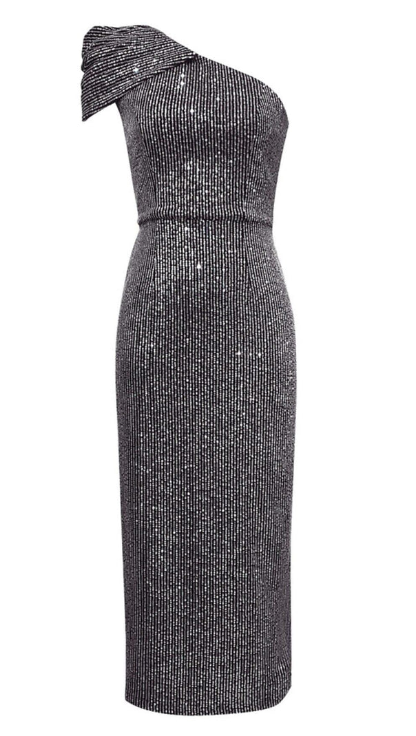 AIIZIE SEXY SEQUINED DRESS IN BLACK - product image