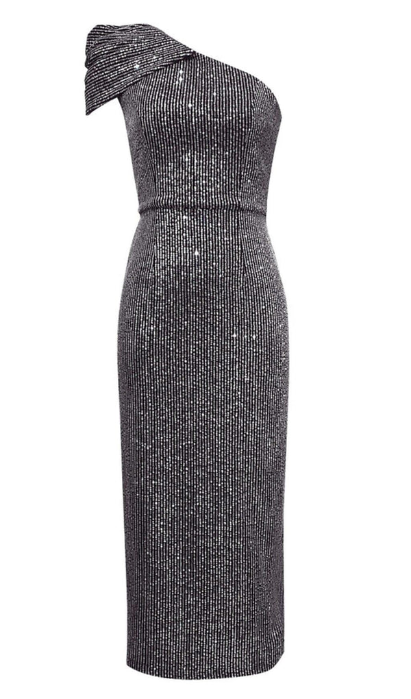 SEXY SEQUINED DRESS IN BLACK