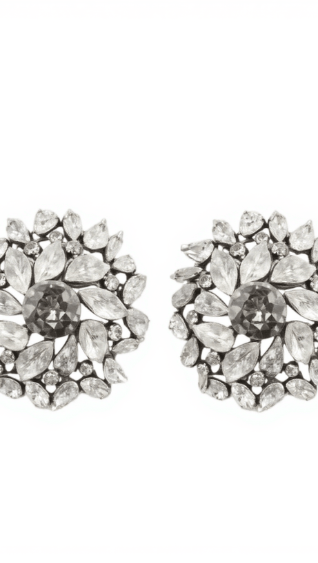 LYSANDER CIRCLE RHINESTONE EARRINGS