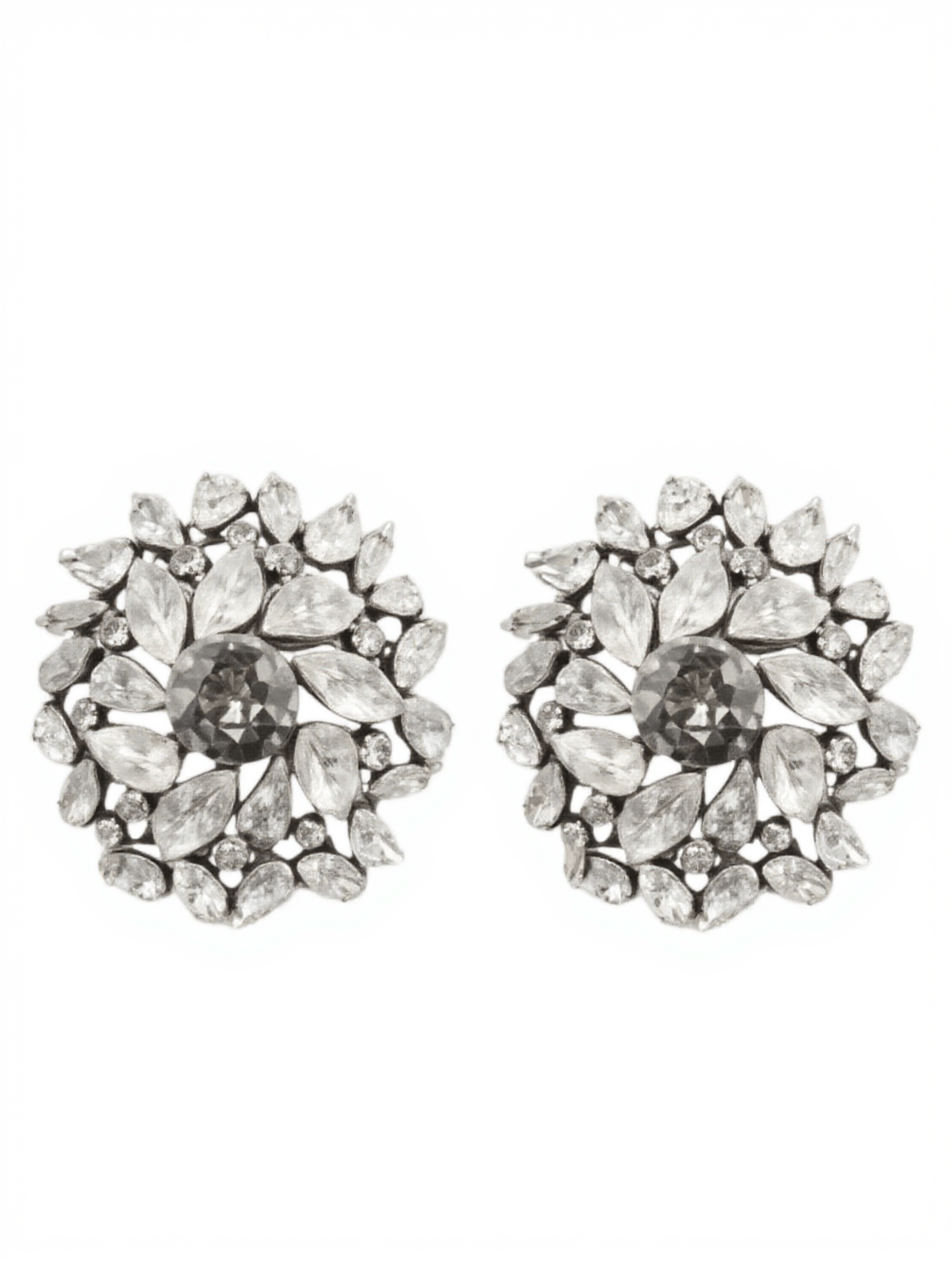 LYSANDER CIRCLE RHINESTONE EARRINGS