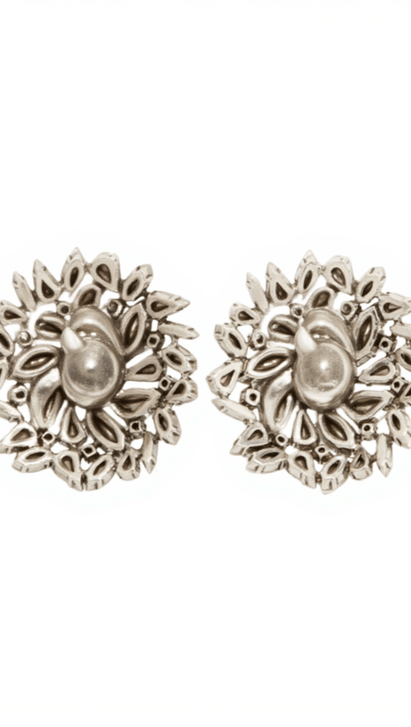 LYSANDER CIRCLE RHINESTONE EARRINGS